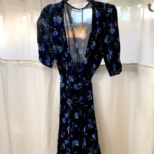 REFORMATION WRAP AROUND MINI DRESS